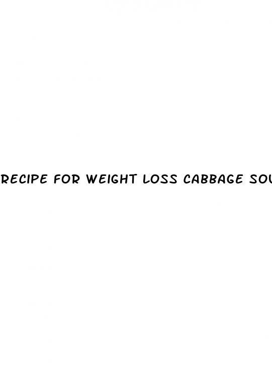 recipe for weight loss cabbage soup