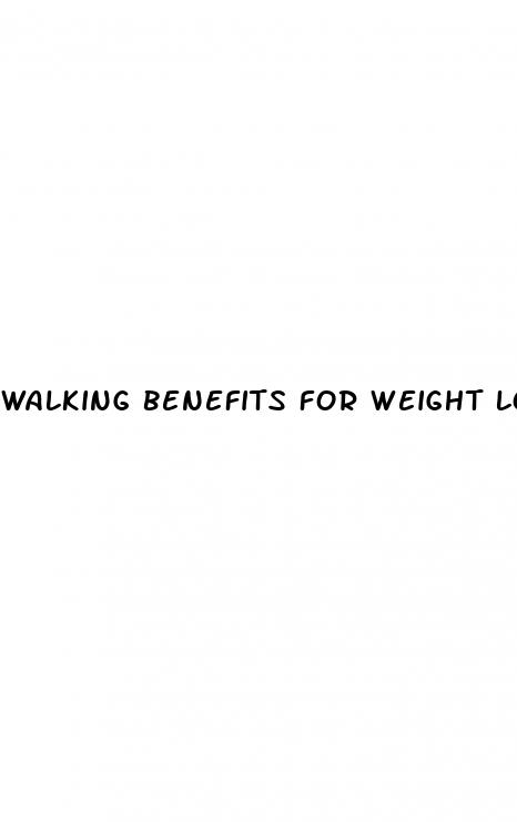 walking benefits for weight loss