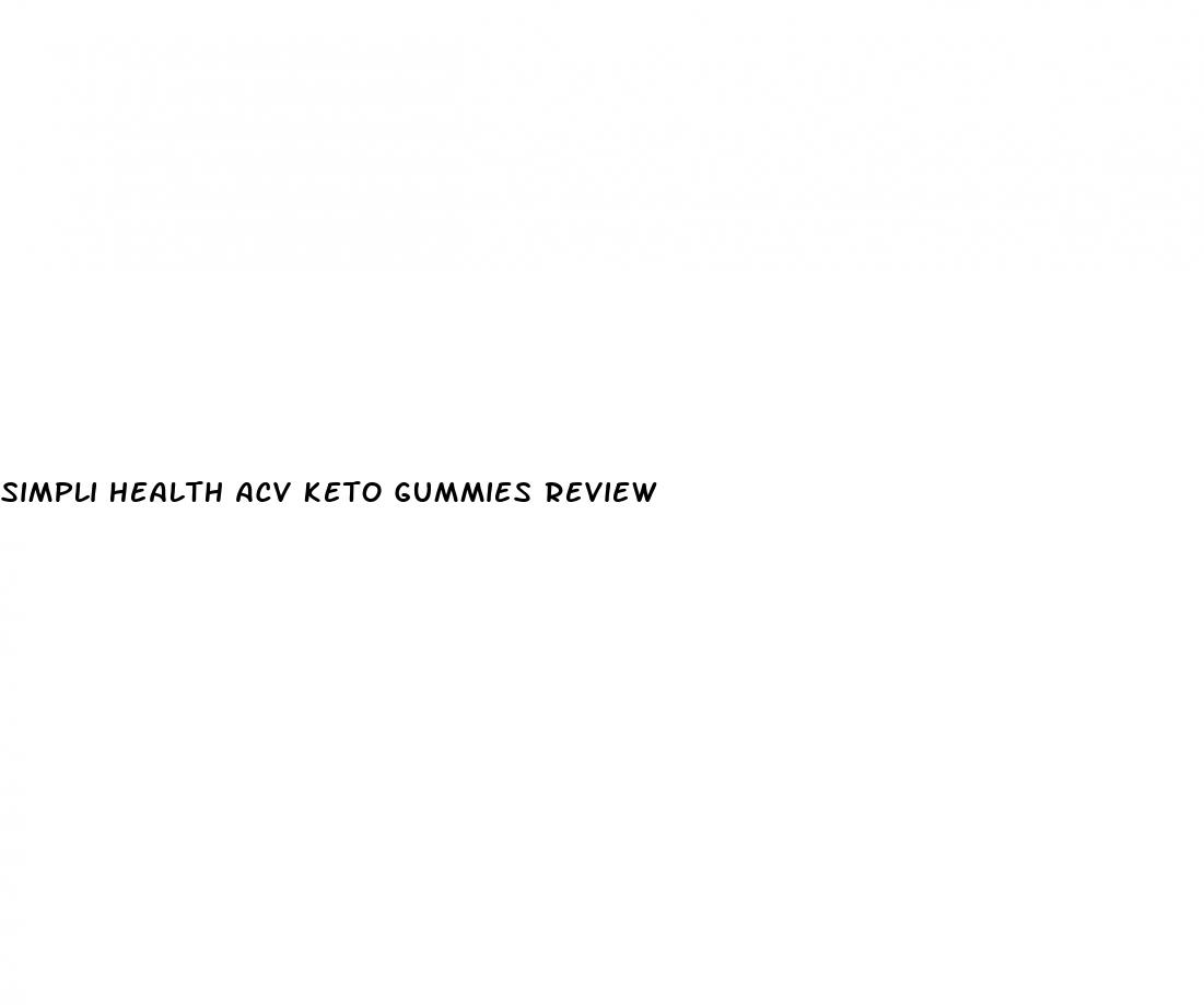 simpli health acv keto gummies review