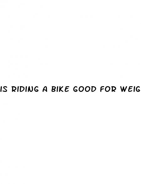 is riding a bike good for weight loss