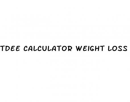tdee calculator weight loss