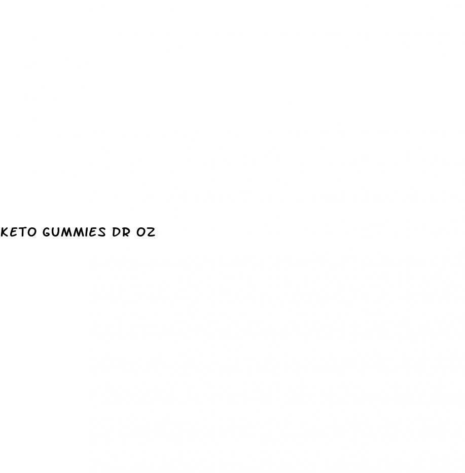 keto gummies dr oz