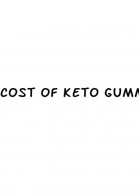 cost of keto gummies