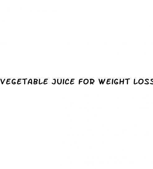 vegetable juice for weight loss