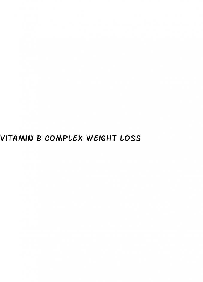 vitamin b complex weight loss