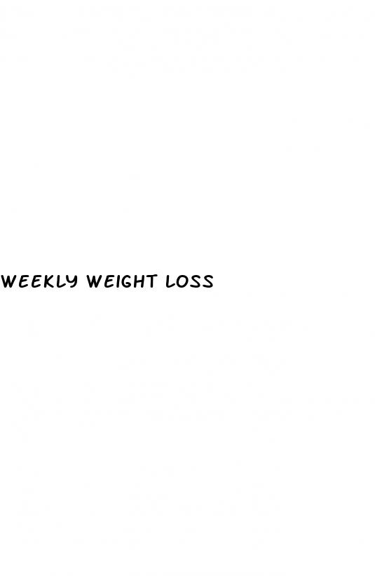 weekly weight loss