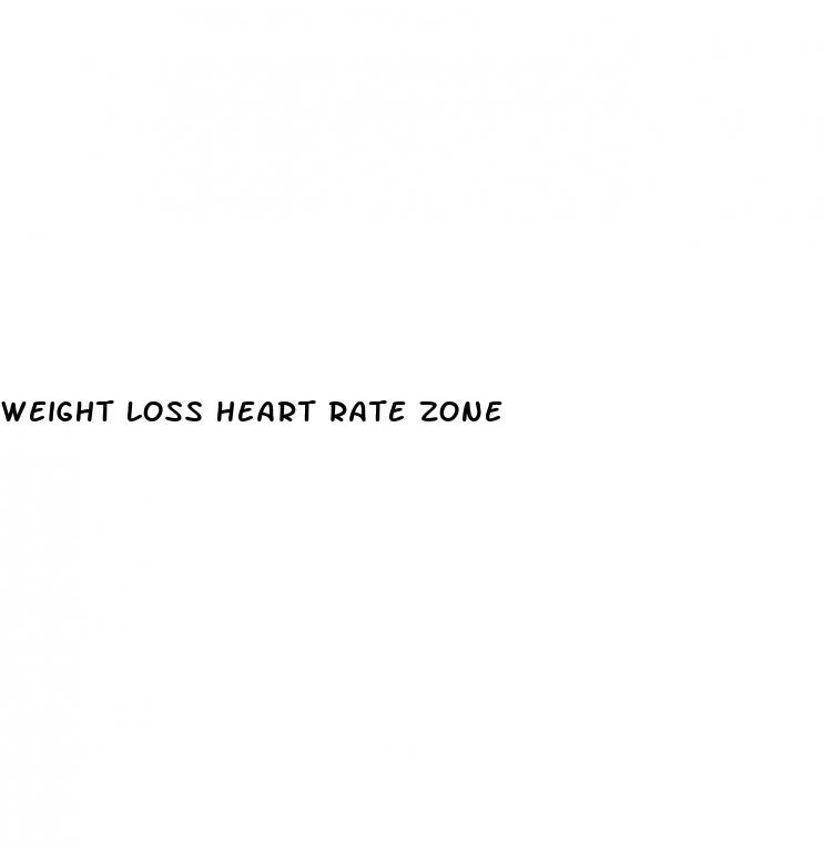 weight loss heart rate zone