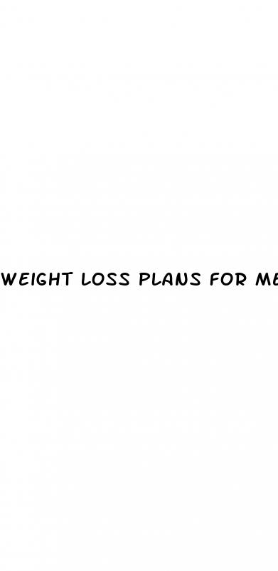 weight loss plans for men