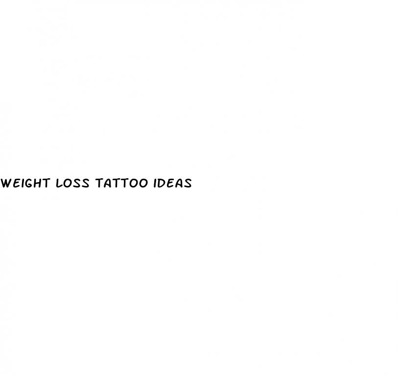 weight loss tattoo ideas