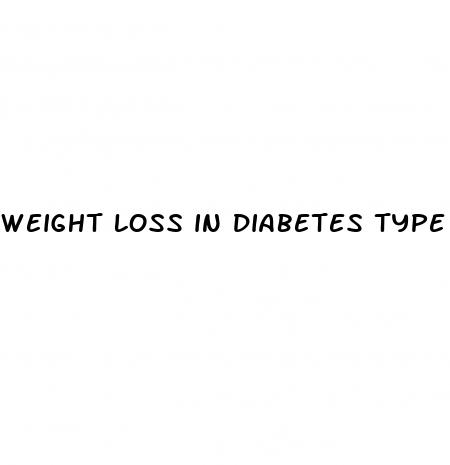 weight loss in diabetes type 2
