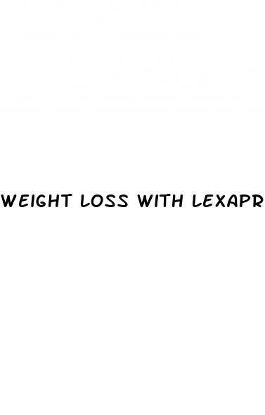 weight loss with lexapro