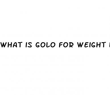 what is golo for weight loss