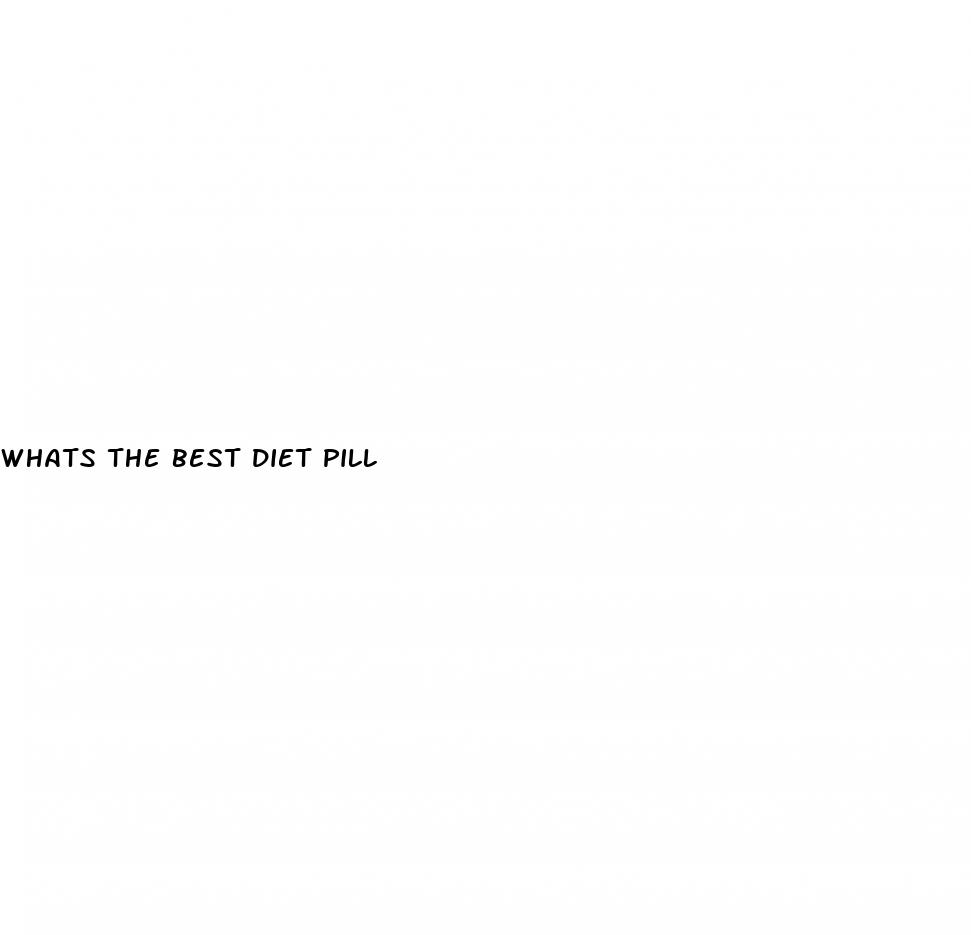 whats the best diet pill
