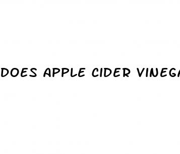 does apple cider vinegar work to lose weight