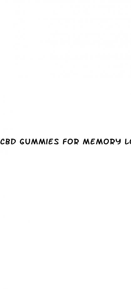 cbd gummies for memory loss
