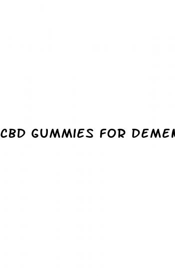 cbd gummies for dementia