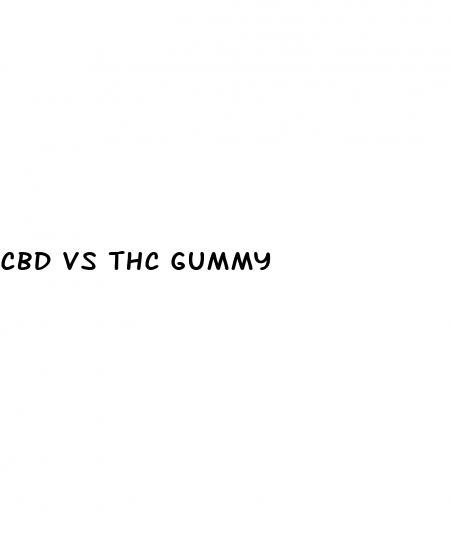 cbd vs thc gummy