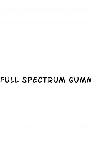 full spectrum gummies cbd