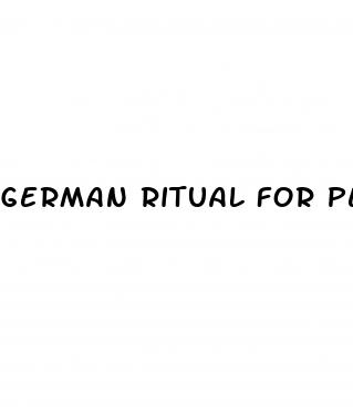 german ritual for penis growth