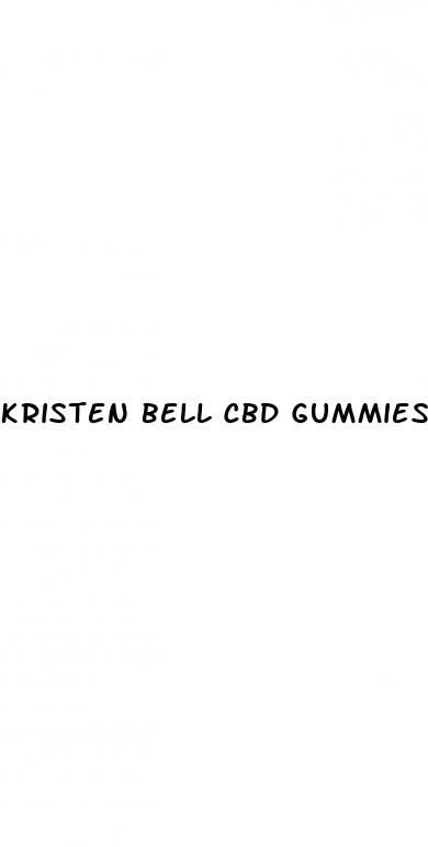 kristen bell cbd gummies