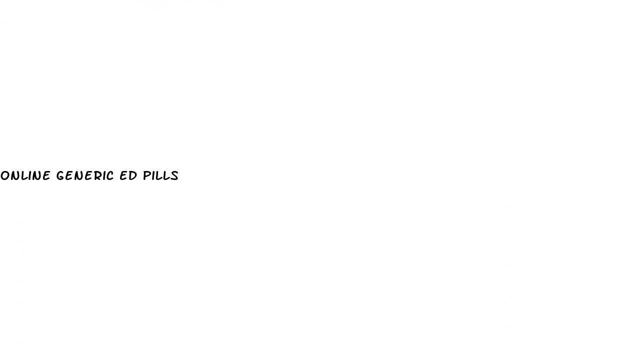 online generic ed pills