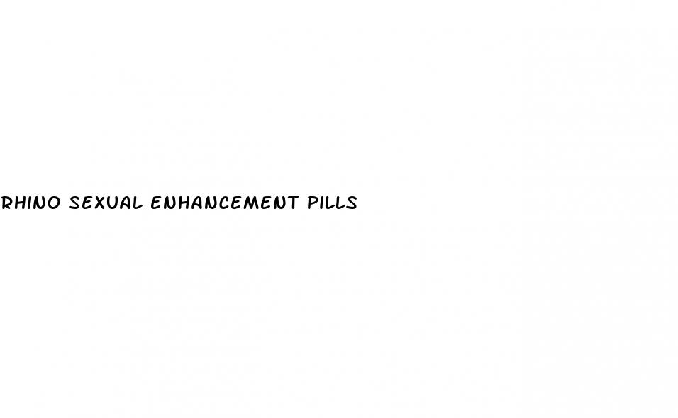rhino sexual enhancement pills