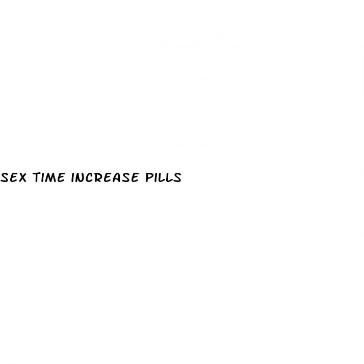 sex time increase pills