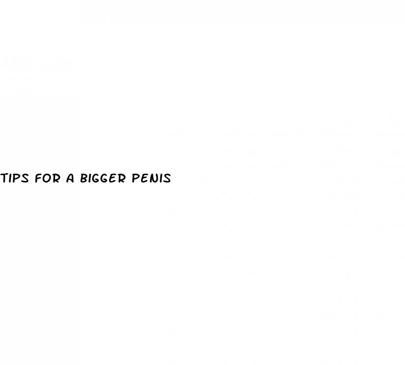 tips for a bigger penis