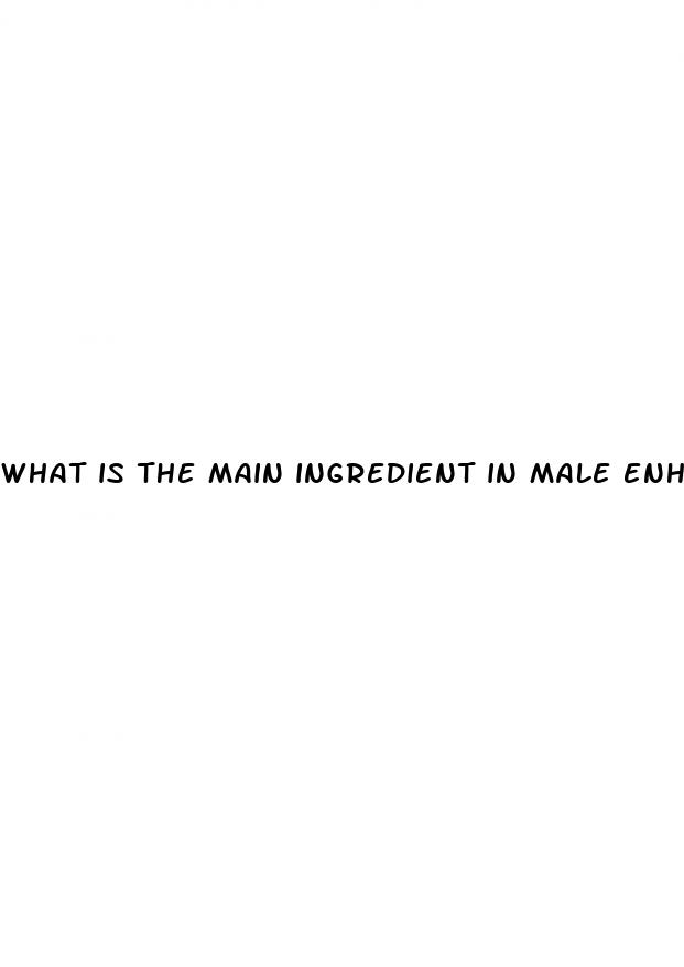 what is the main ingredient in male enhancement pills