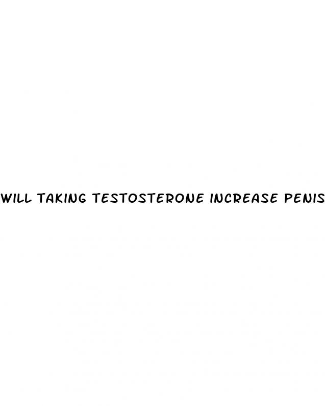 will taking testosterone increase penis size