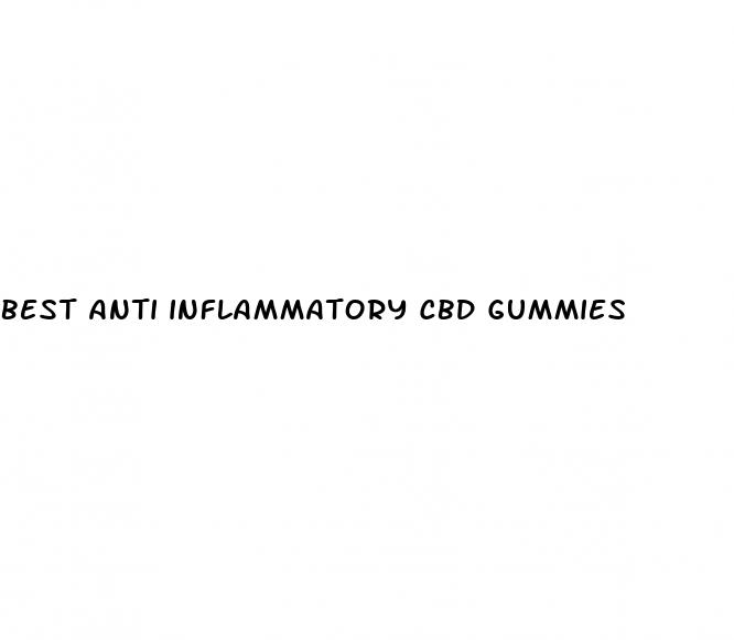 best anti inflammatory cbd gummies