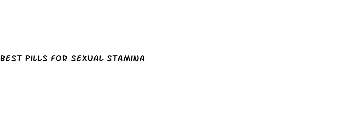 best pills for sexual stamina