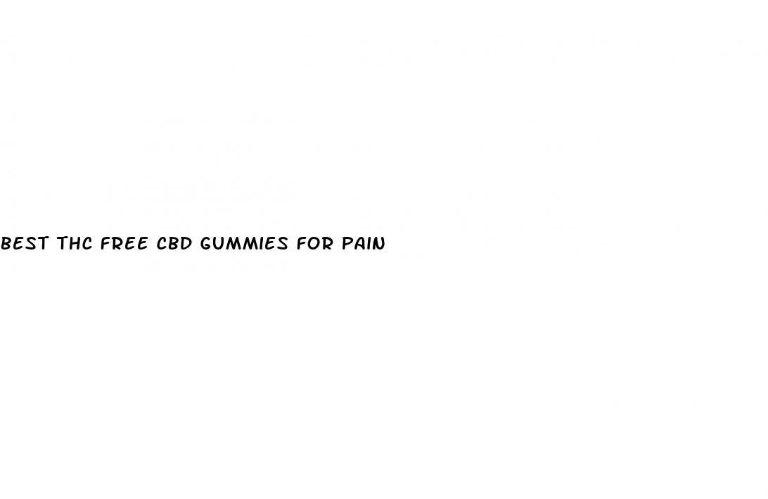 best thc free cbd gummies for pain
