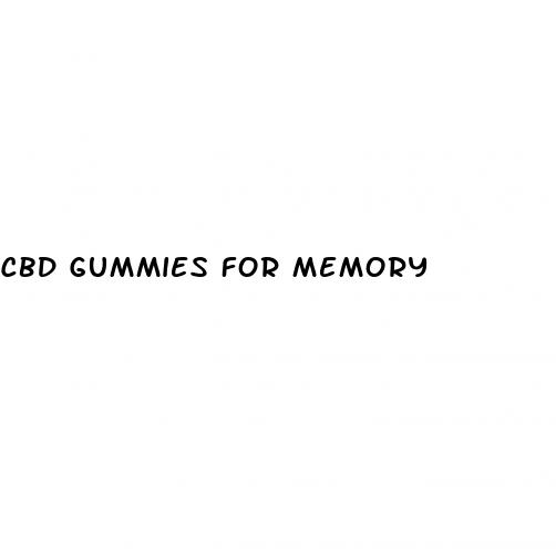 cbd gummies for memory