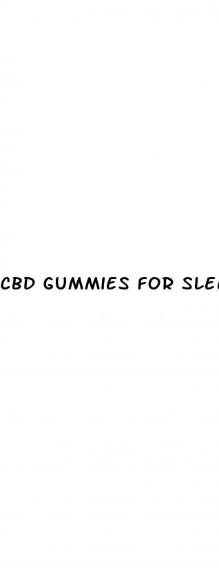 cbd gummies for sleep thc free