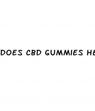 does cbd gummies help with blood pressure