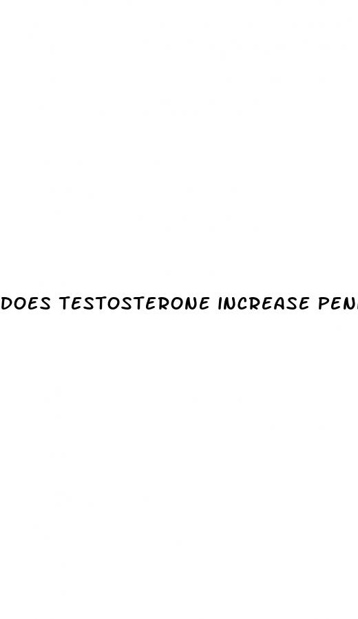 does testosterone increase penis growth