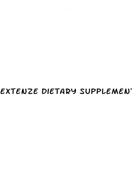 extenze dietary supplement male enhancement