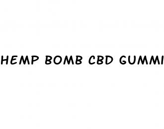 hemp bomb cbd gummies