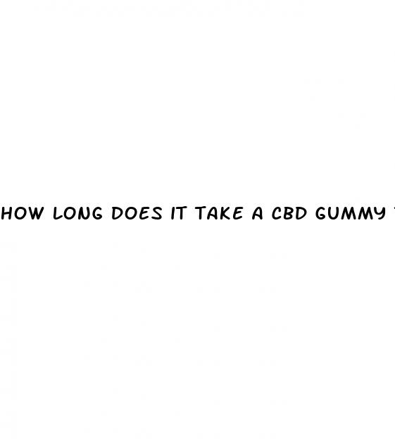 how long does it take a cbd gummy to work