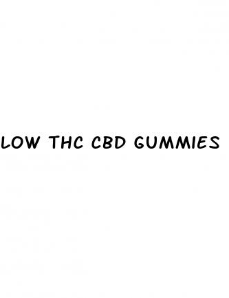 low thc cbd gummies