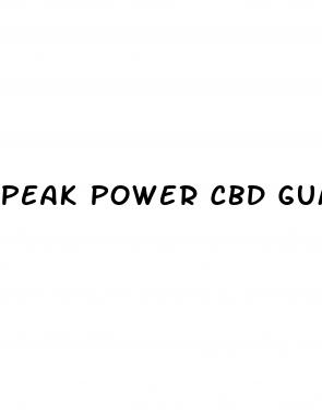 peak power cbd gummies price