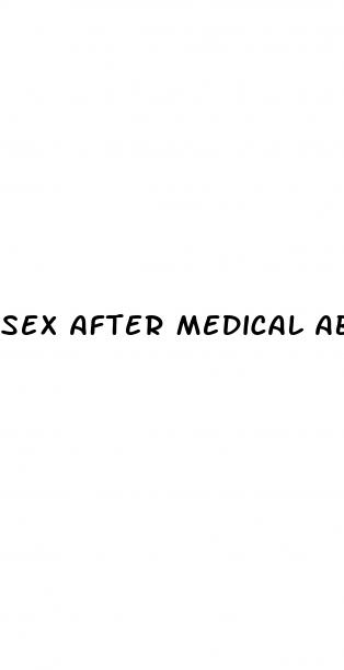 sex after medical abortion pill