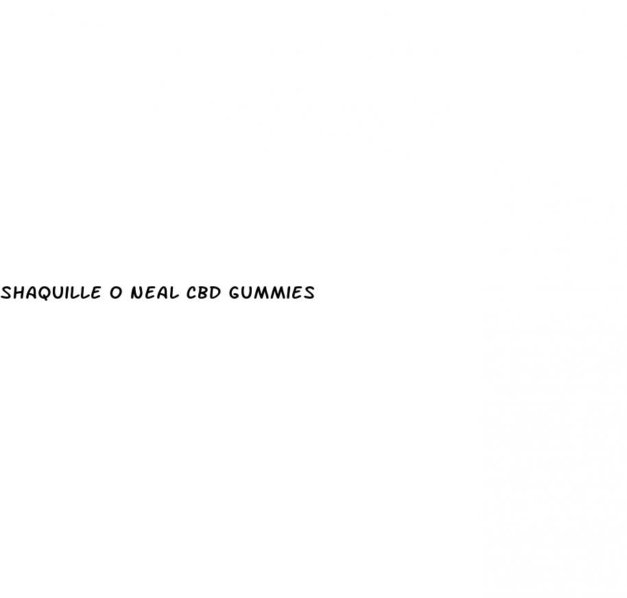 shaquille o neal cbd gummies