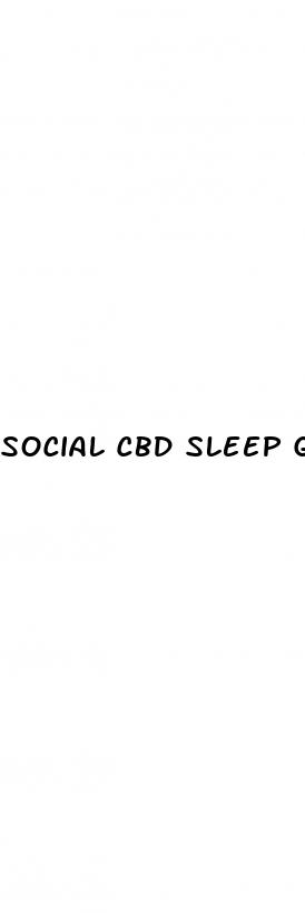 social cbd sleep gummies