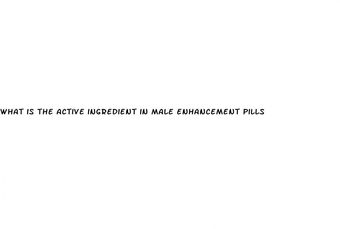 what is the active ingredient in male enhancement pills