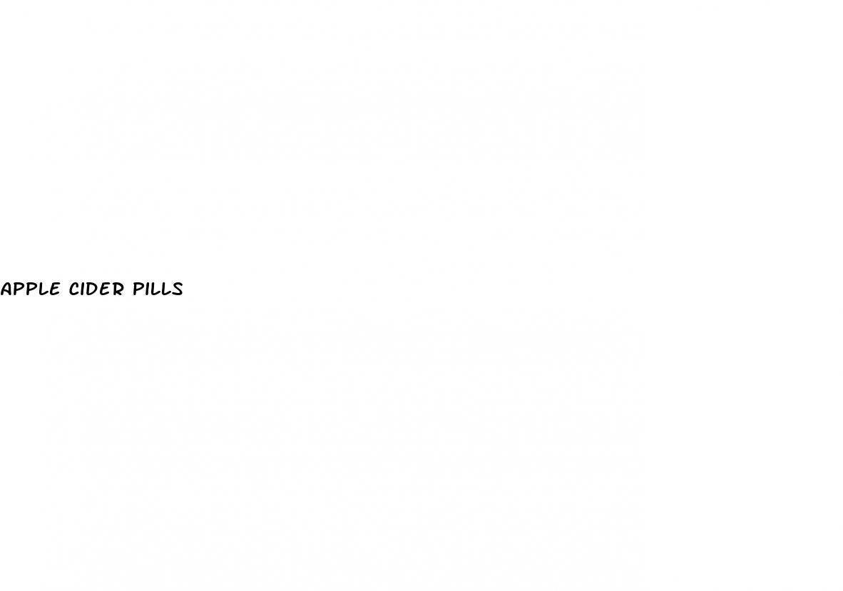 apple cider pills