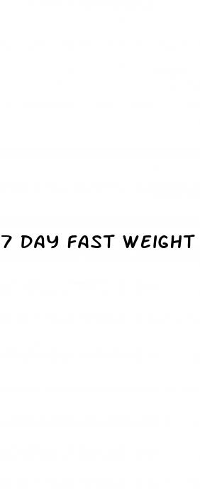 7 day fast weight loss results