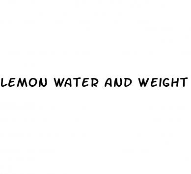 lemon water and weight loss