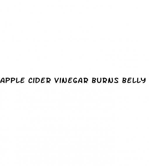 apple cider vinegar burns belly fat
